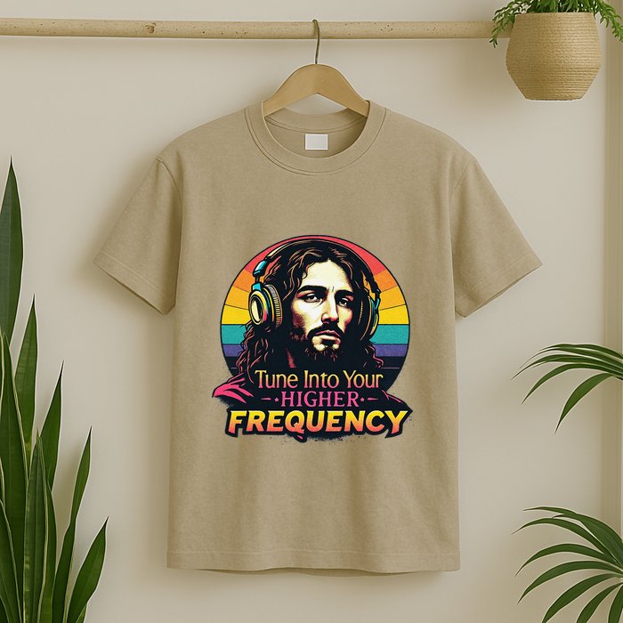 Tune Into Your Higher Frequency Jesus T-Shirt