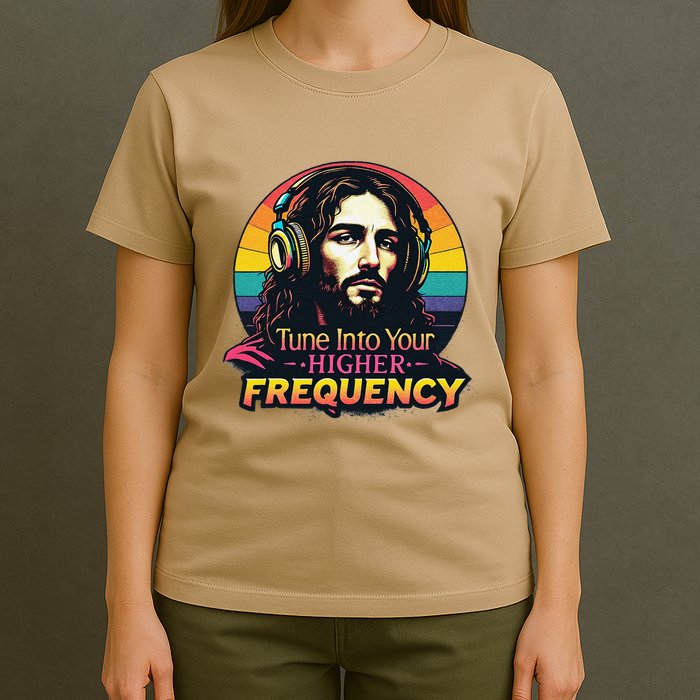 Tune Into Your Higher Frequency Jesus T-Shirt
