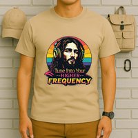 Tune Into Your Higher Frequency Jesus T-Shirt