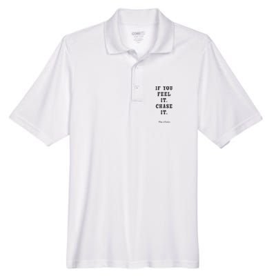 Twisters If You Feel It Chase It Men's Origin Performance Pique Polo