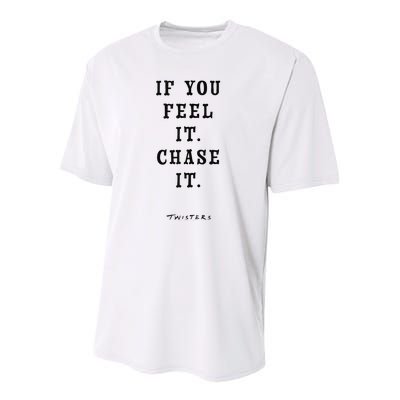 Twisters If You Feel It Chase It Youth Performance Sprint T-Shirt