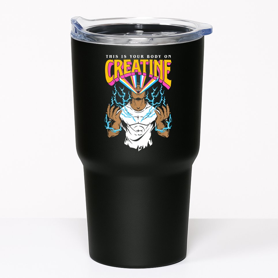 This Is Your Body On Creatine Workout Gym Birthday Gift Tumbler