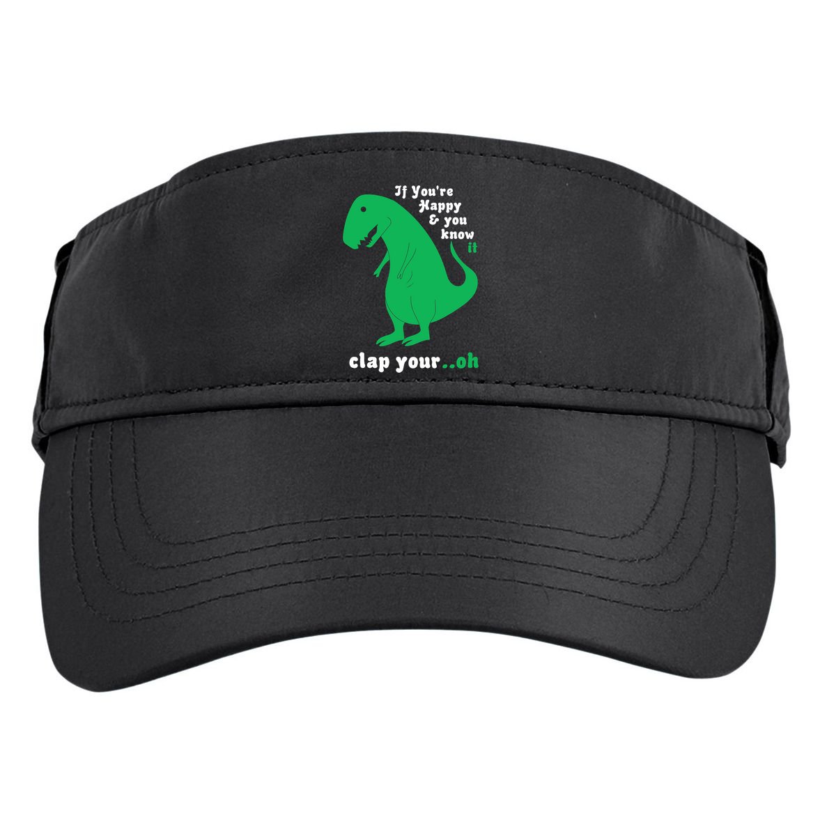 T-Rex If You're Happy and You Know It Clap Your Oh Adult Drive Performance Visor