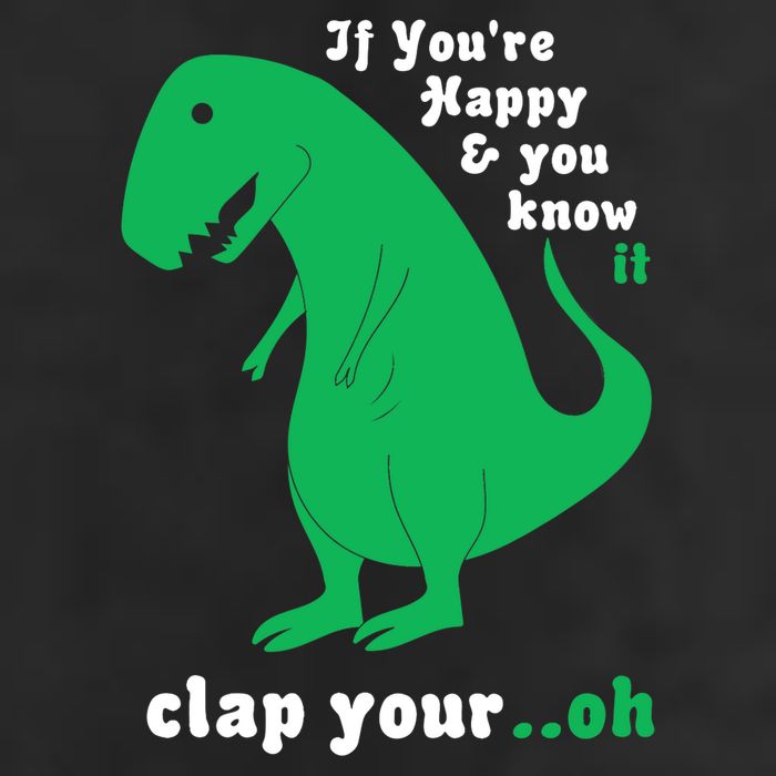 T-Rex If You're Happy and You Know It Clap Your Oh Microfiber Hand Towel