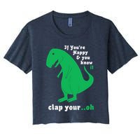T-Rex If You're Happy and You Know It Clap Your Oh Crop Top