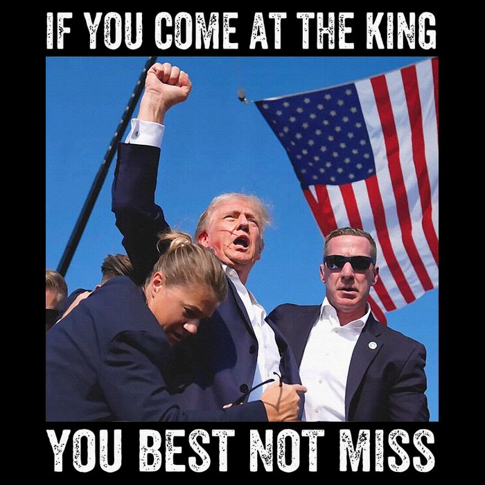 Trump If You Come At The King You Best Not Miss Wool Snapback Cap