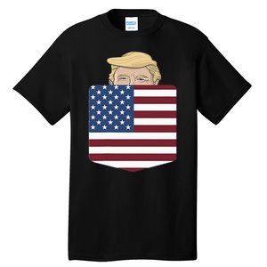 Trump In Your Pocket Usa Election Trump For 2024 Tall T-Shirt