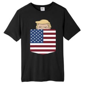 Trump In Your Pocket Usa Election Trump For 2024 Tall Fusion ChromaSoft Performance T-Shirt