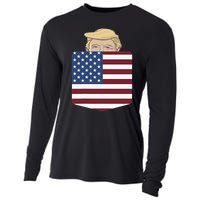 Trump In Your Pocket Usa Election Trump For 2024 Cooling Performance Long Sleeve Crew