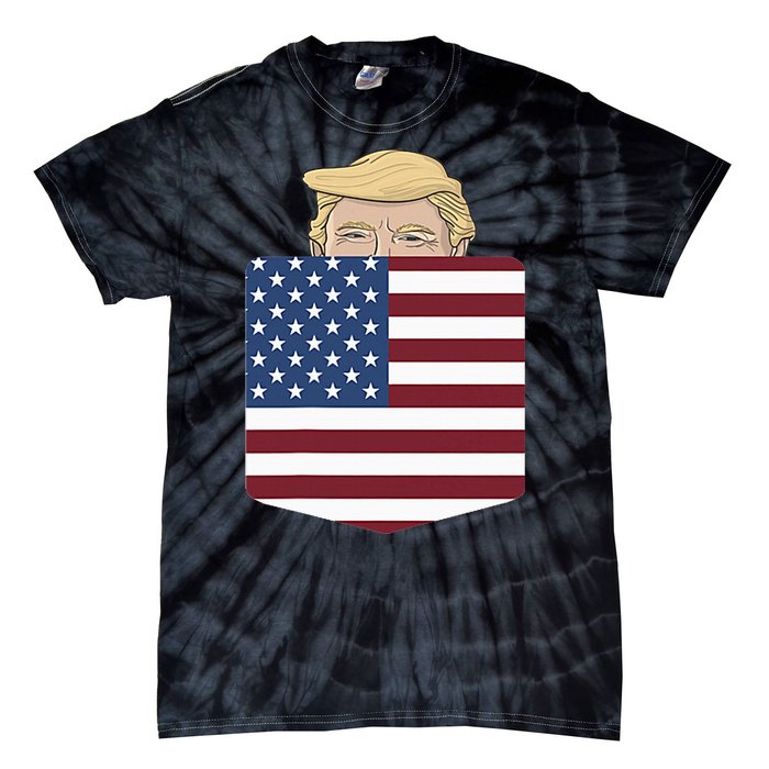 Trump In Your Pocket Usa Election Trump For 2024 Tie-Dye T-Shirt