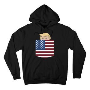 Trump In Your Pocket Usa Election Trump For 2024 Tall Hoodie