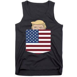 Trump In Your Pocket Usa Election Trump For 2024 Tank Top