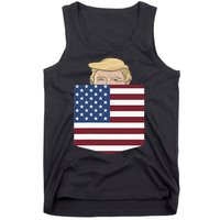 Trump In Your Pocket Usa Election Trump For 2024 Tank Top