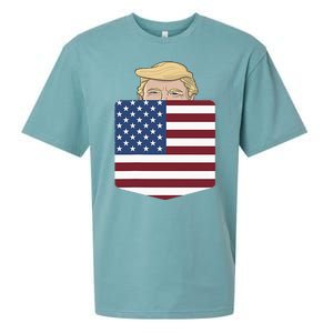 Trump In Your Pocket Usa Election Trump For 2024 Sueded Cloud Jersey T-Shirt