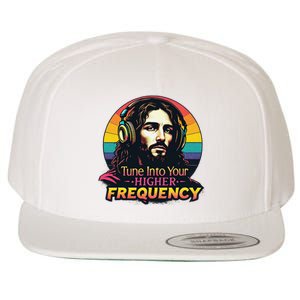 Tune Into Your Higher Frequency Jesus Wool Snapback Cap