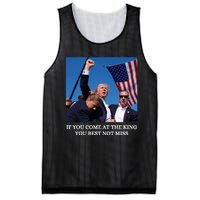 Trump If You Come At The King You Best Not Miss Saying 2024 Mesh Reversible Basketball Jersey Tank