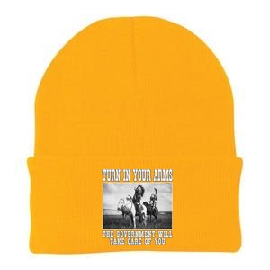 Turn In Your Arms The Government Will Take Care Of You Knit Cap Winter Beanie