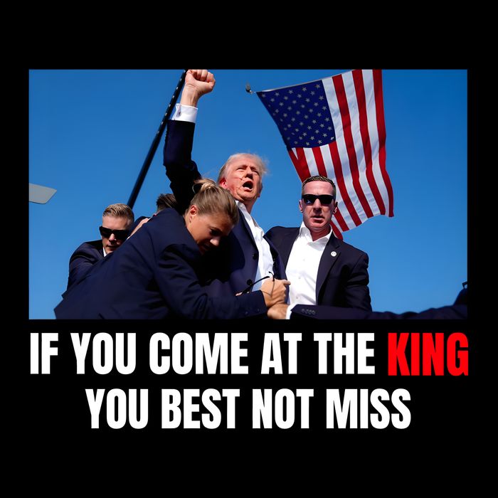 Trump If You Come At The King You Best Not Miss Drawstring Bag
