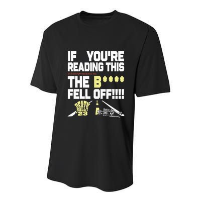 Teamsesh If YouRe Reading This Deadboys Detroit Mc The Bitch Fell Off Death Youth Performance Sprint T-Shirt