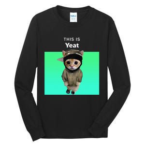 This Is Yeat Cute Cat Adorable Feline Kitten Lover Tall Long Sleeve T-Shirt