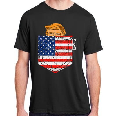 Trump In Your Pocket Usa Election Trump For 2024 Adult ChromaSoft Performance T-Shirt