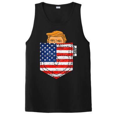 Trump In Your Pocket Usa Election Trump For 2024 PosiCharge Competitor Tank