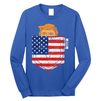 Trump In Your Pocket Usa Election Trump For 2024 Long Sleeve Shirt