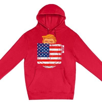 Trump In Your Pocket Usa Election Trump For 2024 Premium Pullover Hoodie