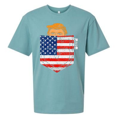 Trump In Your Pocket Usa Election Trump For 2024 Sueded Cloud Jersey T-Shirt