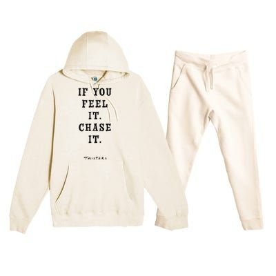 Twisters If You Feel It Chase It Premium Hooded Sweatsuit Set