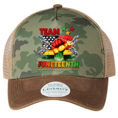 Team Junenth 1865 Gift Legacy Tie Dye Trucker Hat