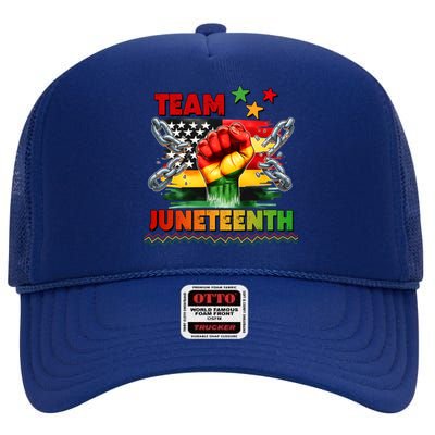 Team Junenth 1865 Gift High Crown Mesh Back Trucker Hat