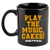 The Junkies 106.7 The Fan Play The Music Cakes 11oz C Handle Ceramic Mug