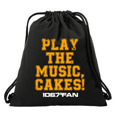 The Junkies 106.7 The Fan Play The Music Cakes Drawstring Bag