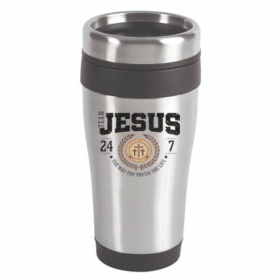 Team Jesus 24 7 The Way The Truth The Life 16oz Travel Tumbler