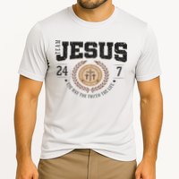 Team Jesus 24 7 The Way The Truth The Life Cooling Performance Crew T-Shirt