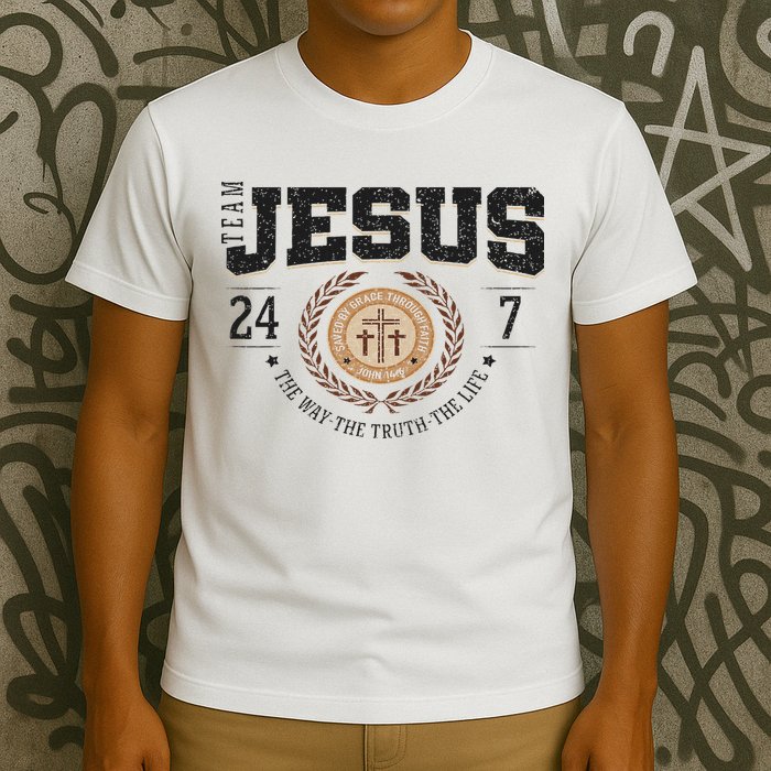 Team Jesus 24 7 The Way The Truth The Life T-Shirt