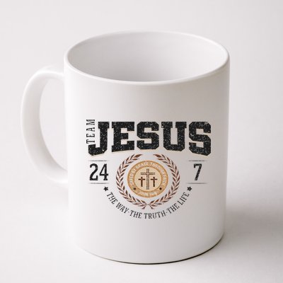 Team Jesus 24 7 The Way The Truth The Life Mug
