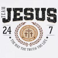 Team Jesus 24 7 The Way The Truth The Life Flat Bill Trucker Hat