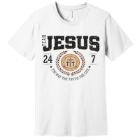 Team Jesus 24 7 The Way The Truth The Life Premium T-Shirt