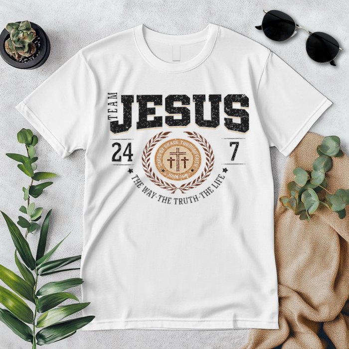 Team Jesus 24 7 The Way The Truth The Life Premium T-Shirt