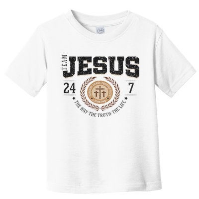 Team Jesus 24 7 The Way The Truth The Life Toddler T-Shirt