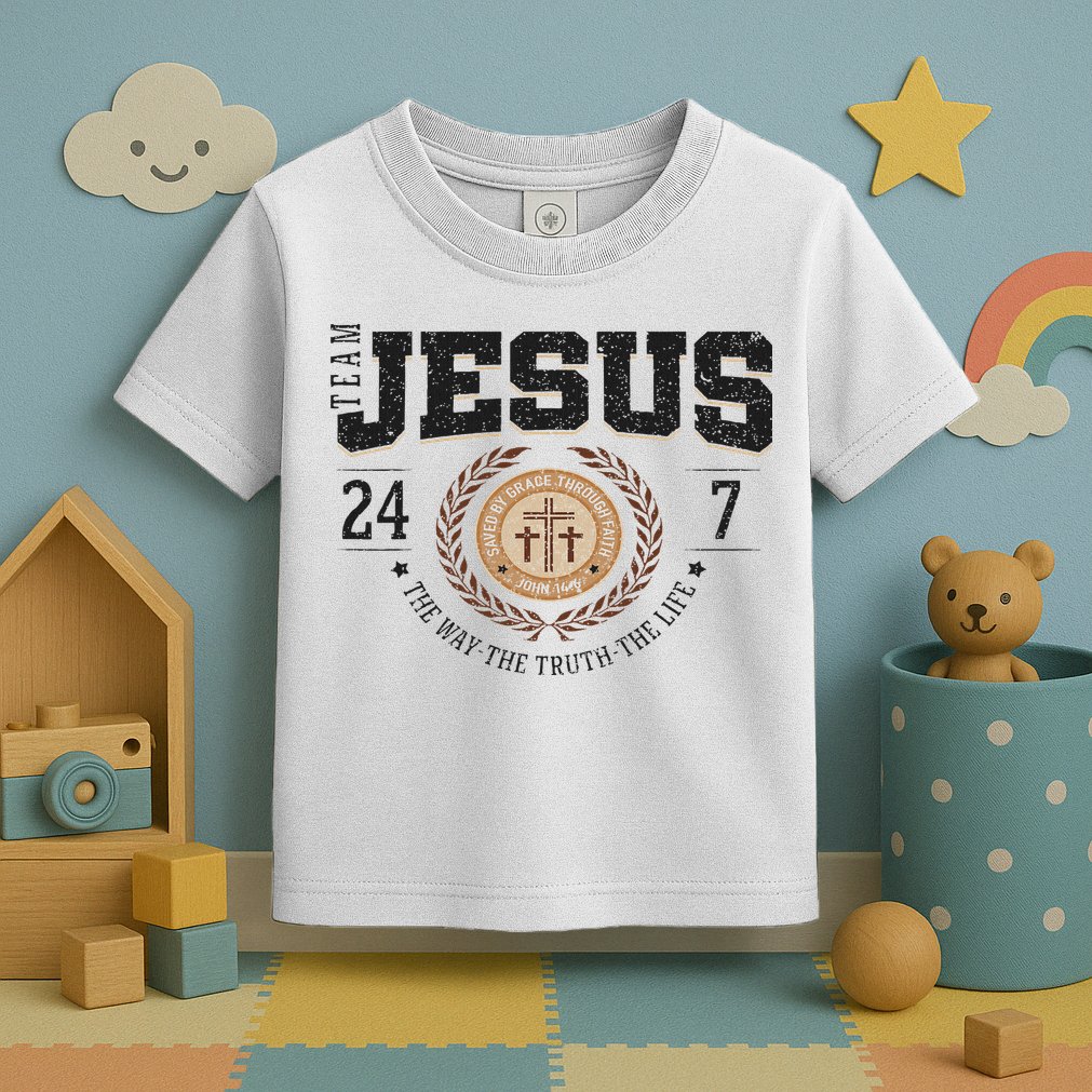 Team Jesus 24 7 The Way The Truth The Life Toddler T-Shirt