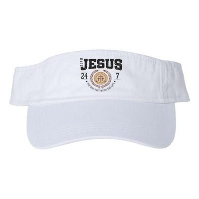 Team Jesus 24 7 The Way The Truth The Life Visor