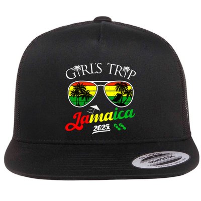 Trip Jamaica 2025 Vacation Weekend Birthday Squad Gift Flatbill Hat