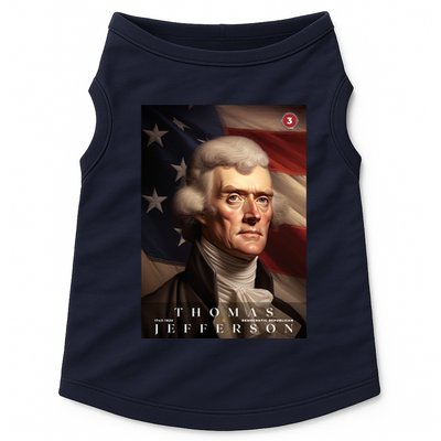 Thomas Jefferson 3rd President Of The United States Portrait Doggie Tank