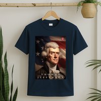 Thomas Jefferson 3rd President Of The United States Portrait T-Shirt