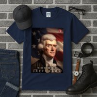 Thomas Jefferson 3rd President Of The United States Portrait Tall T-Shirt
