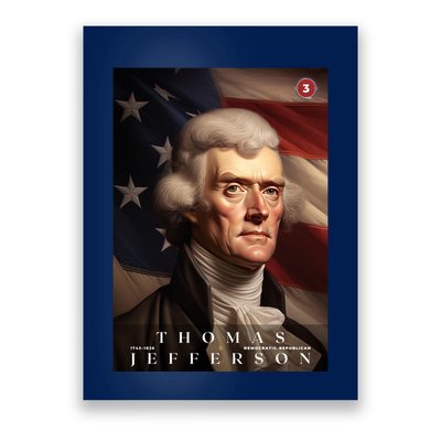 Thomas Jefferson 3rd President Of The United States Portrait Poster