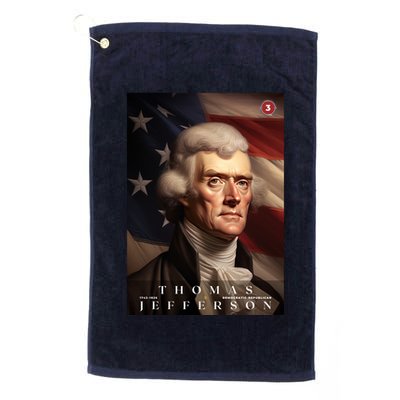Thomas Jefferson 3rd President Of The United States Portrait Golf Towel